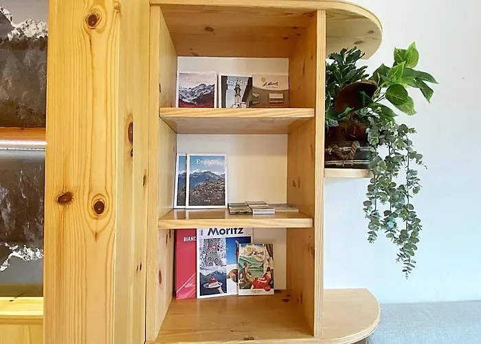 42m2 Alpenschick Mit Balkon, Ausblick, Pool - E405 São Moritz