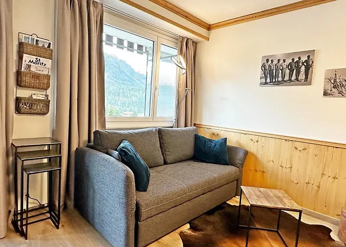 42m2 Alpenschick Mit Balkon, Ausblick, Pool - E405 アパート サンモリッツ