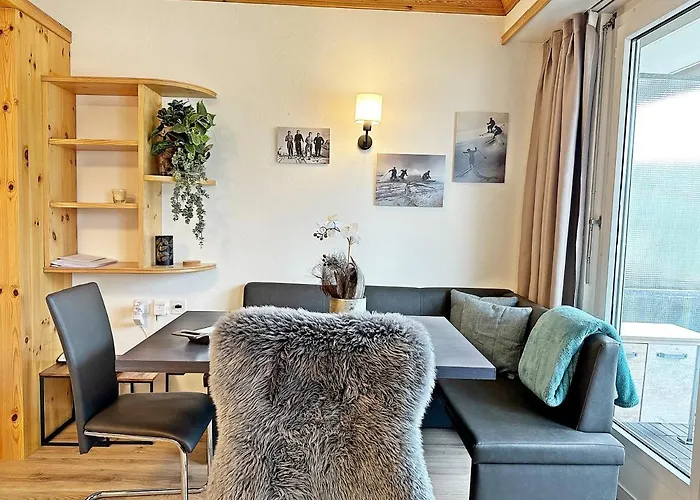 42m2 Alpenschick Mit Balkon, Ausblick, Pool - E405 * São Moritz