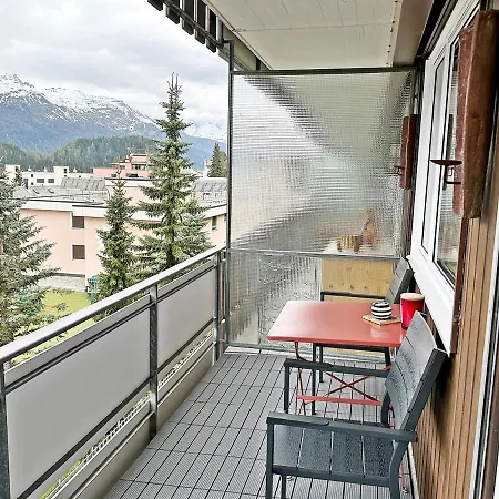 E405 - 42m2 Alpenschick Mit Balkon, Ausblick, Pool Sankt Moritz
